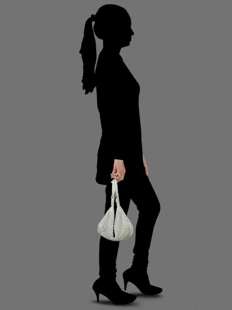 Nadia Silver Handbag