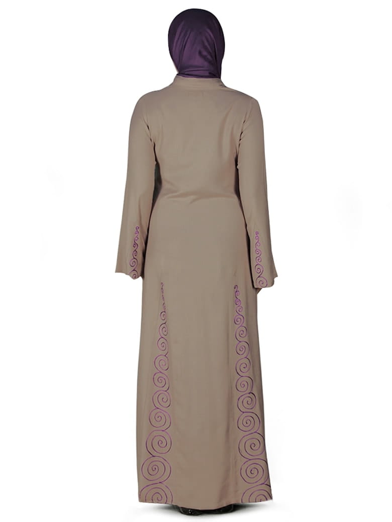 Panel Embroidered Abaya