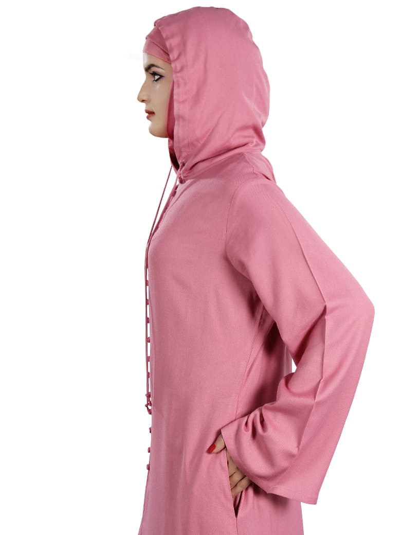 Lana Pink Moroccan Abaya