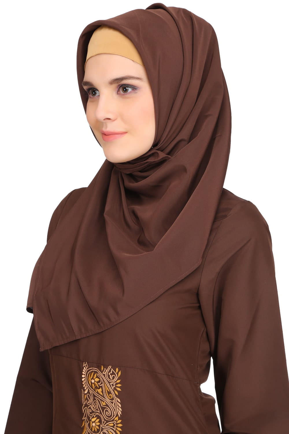 Shimaz Brown Kashibo Short Abaya