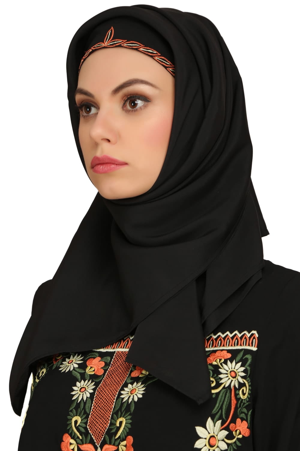 Madeeha Black Nida Umbrella Abaya