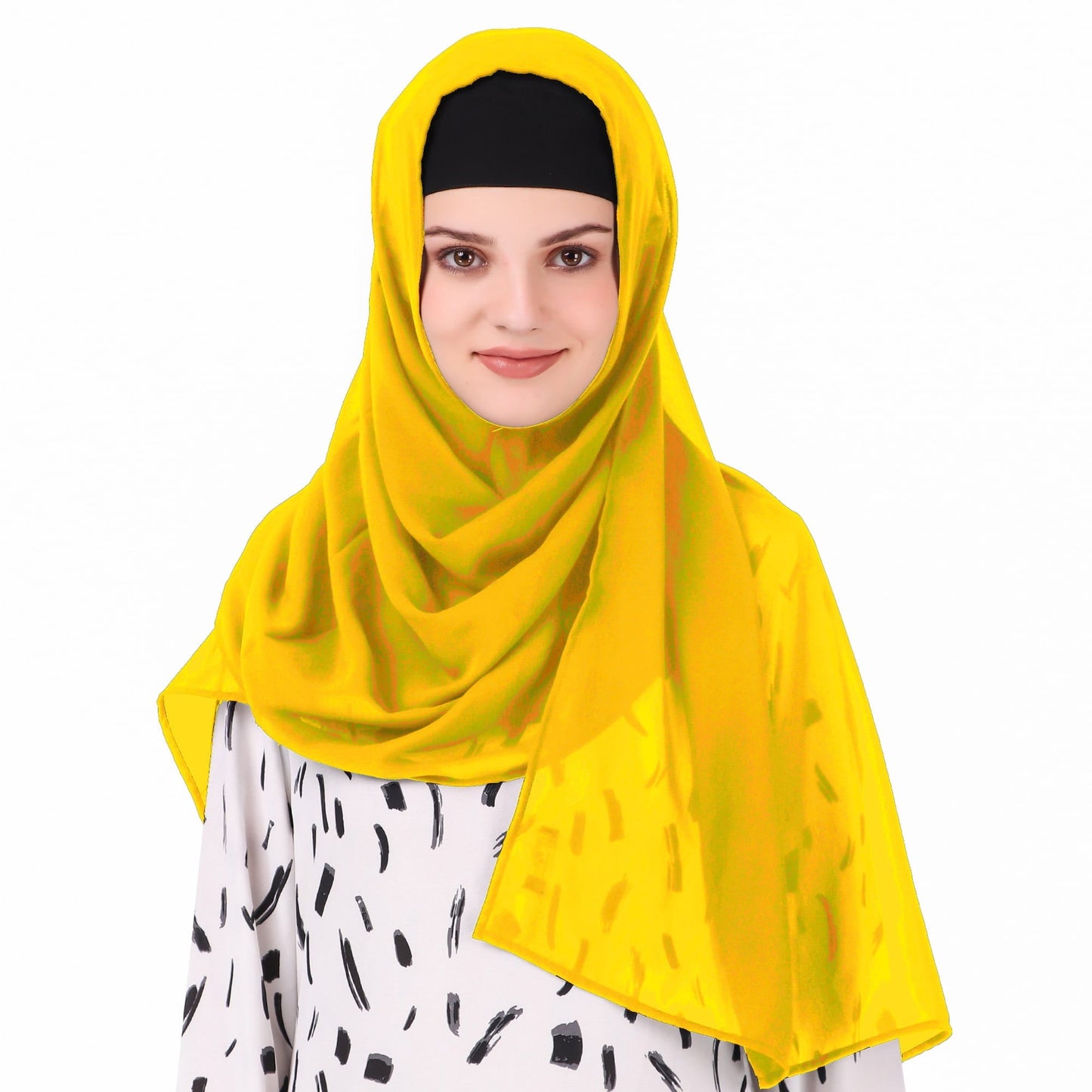 Long Hijab in Breathable Soft Laser Georgette