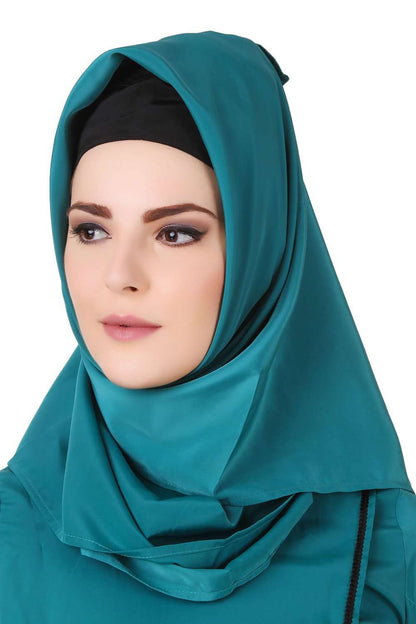 Sunya Bottle Green Crepe Tunic