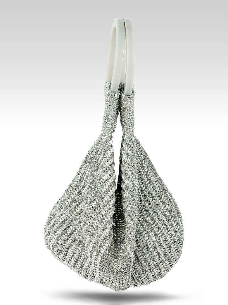 Nadia Silver Handbag