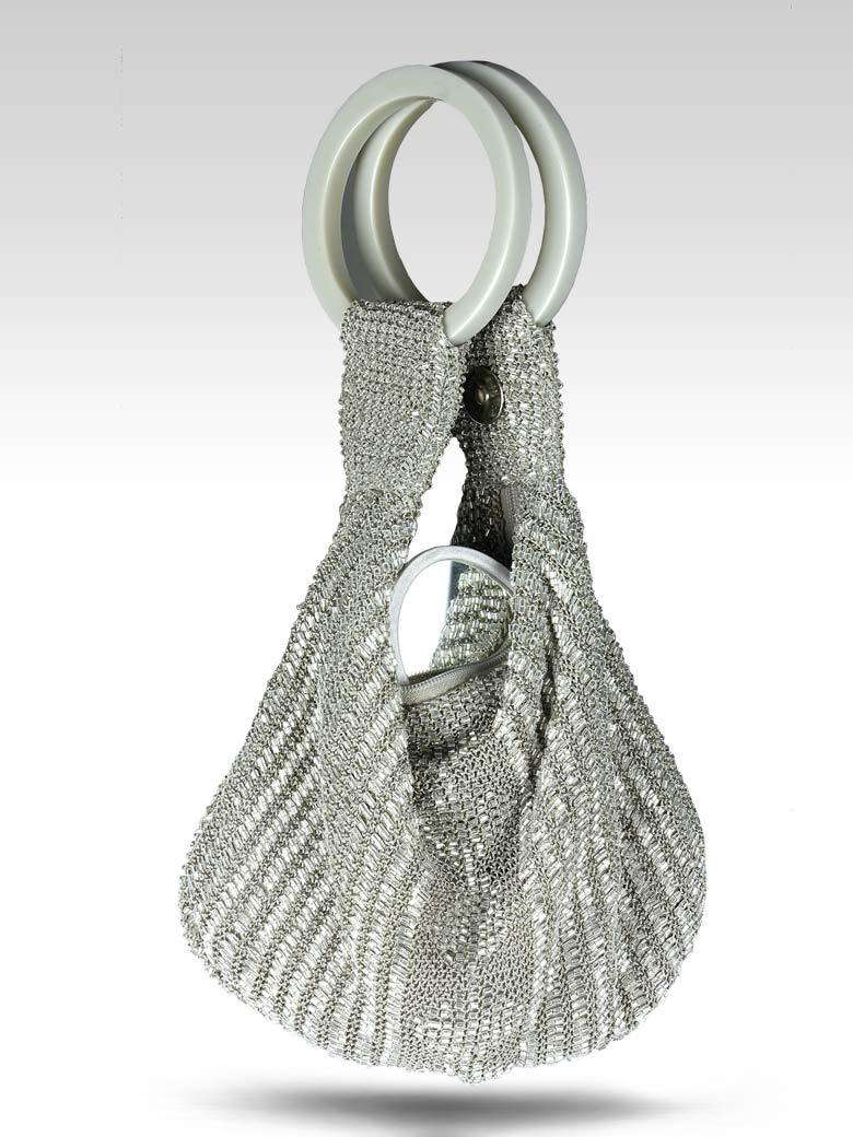 Nadia Silver Handbag