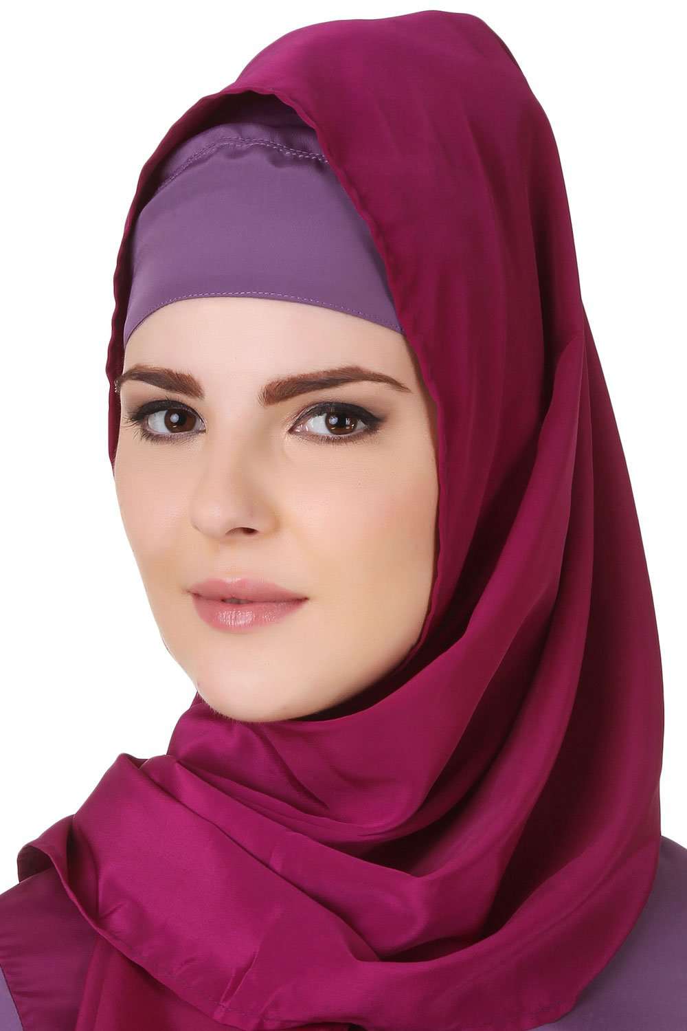 Nabeeha Wine & Purple Crepe Tunic