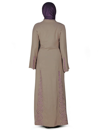 Panel Embroidered Abaya