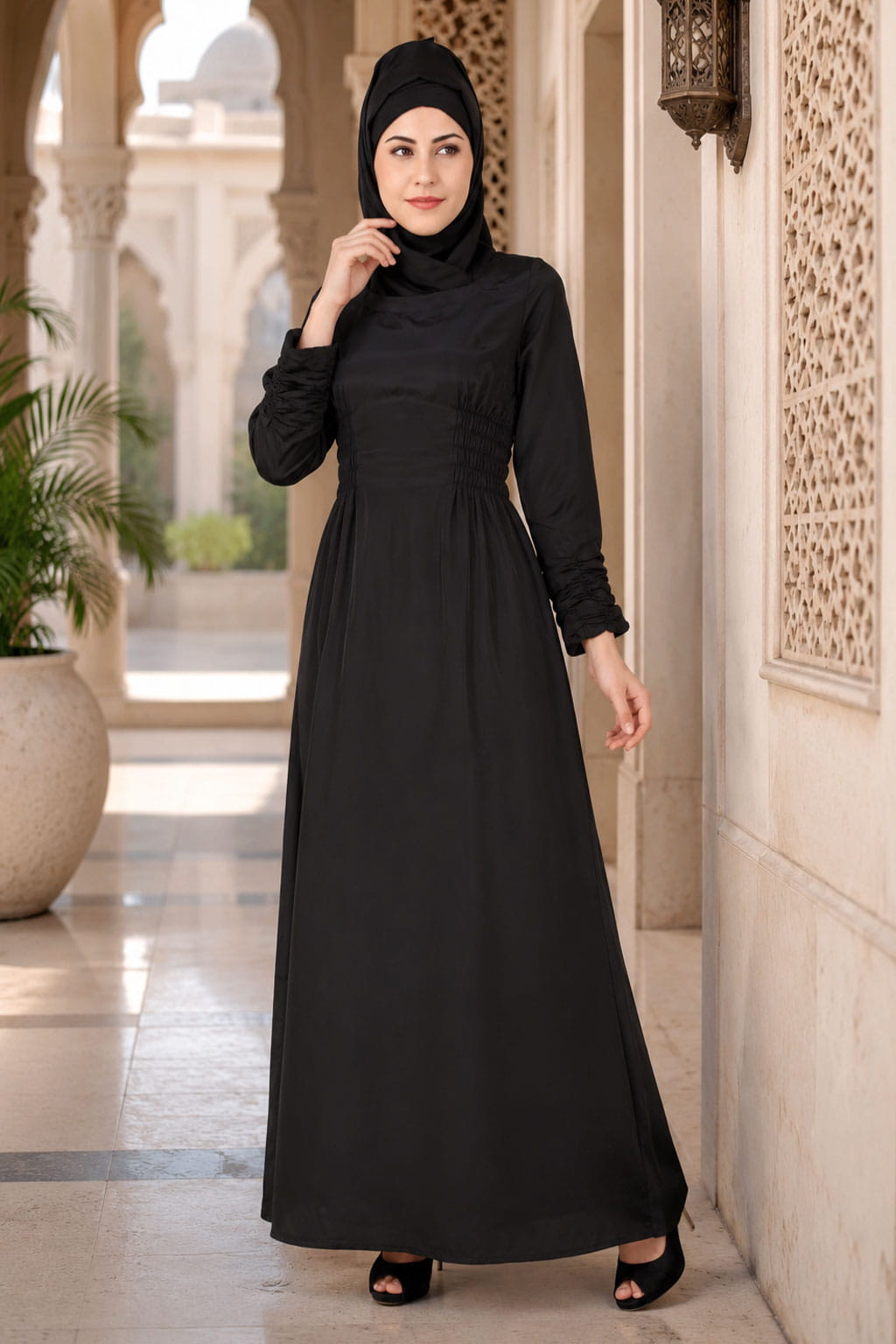 Zehna Black Nida Abaya