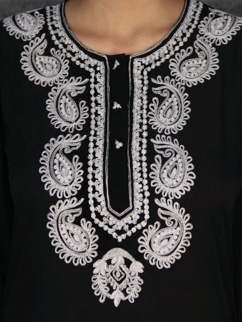 Elegant Embroidered Abaya