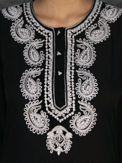 Elegant Embroidered Abaya
