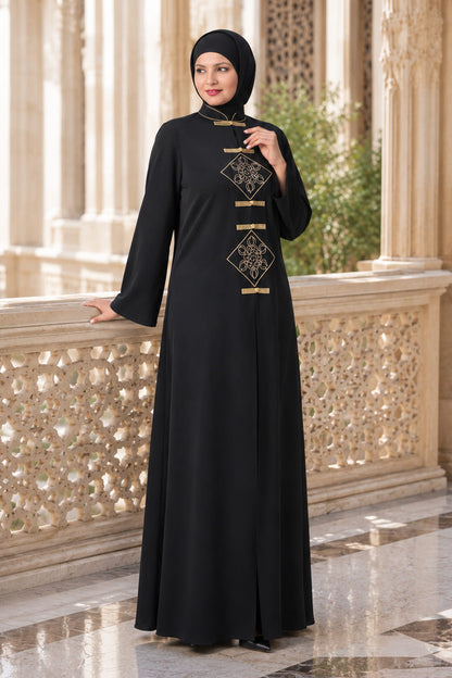 Stunning Embroidered Abaya Dress