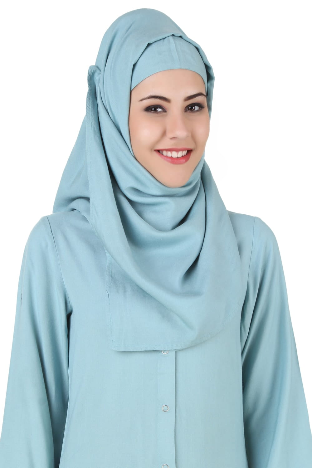 Afsana Sky Blue Rayon Abaya