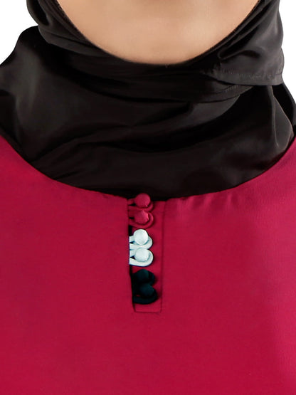 Yasmin Dual Colour Border Abaya