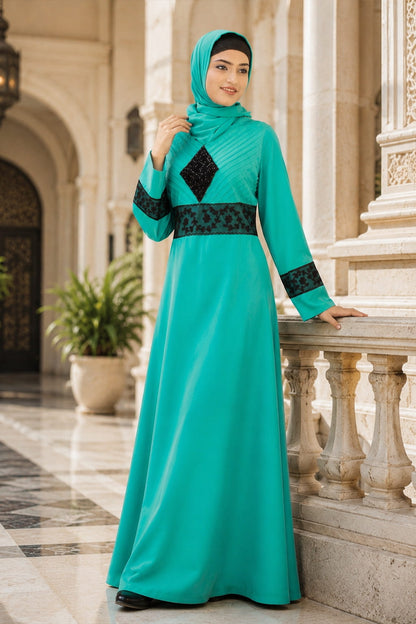 Najya Turquoise Abaya