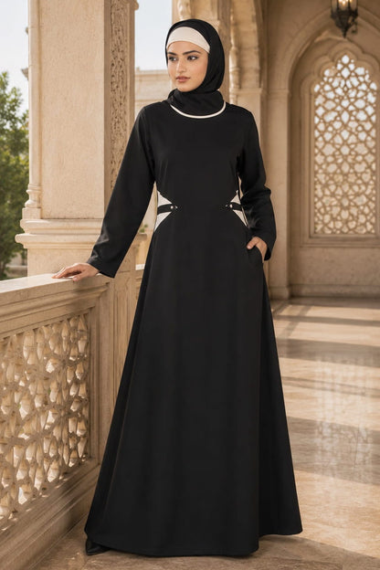 Urshia Black Abaya