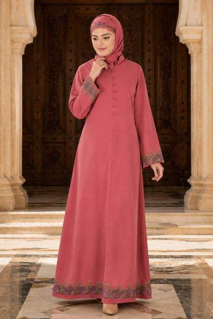 Zoya Dusty Pink Abaya