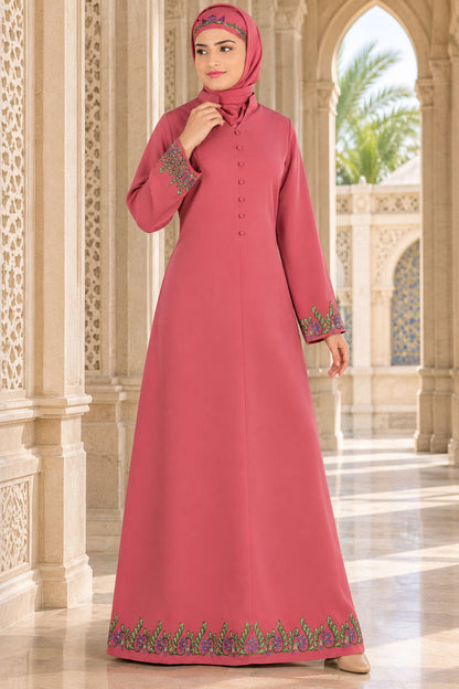 Zoya Dusty Pink Abaya