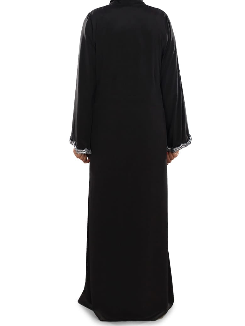 Madiha Hand Embroidered Front Open Burqa