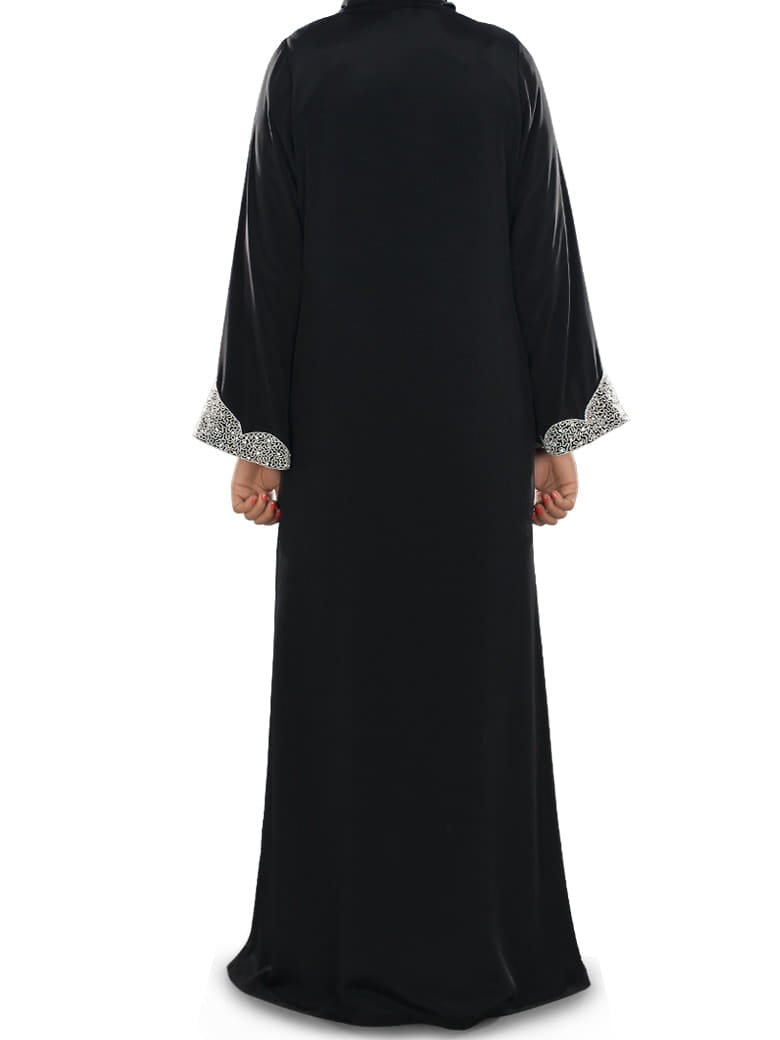 Hifja Black Hand Embroidered Burqa