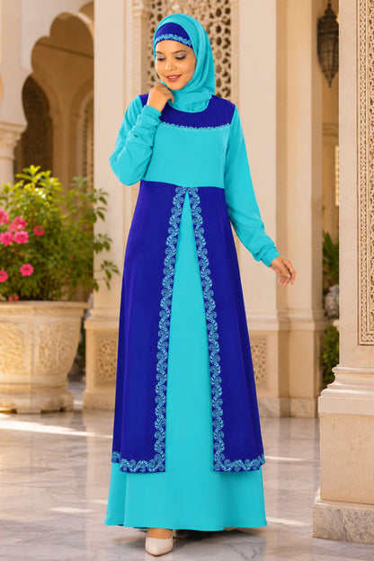 Suheera Dual Layer Abaya