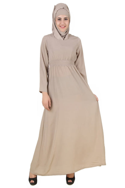 Aazeen Warm Grey Nida Abaya