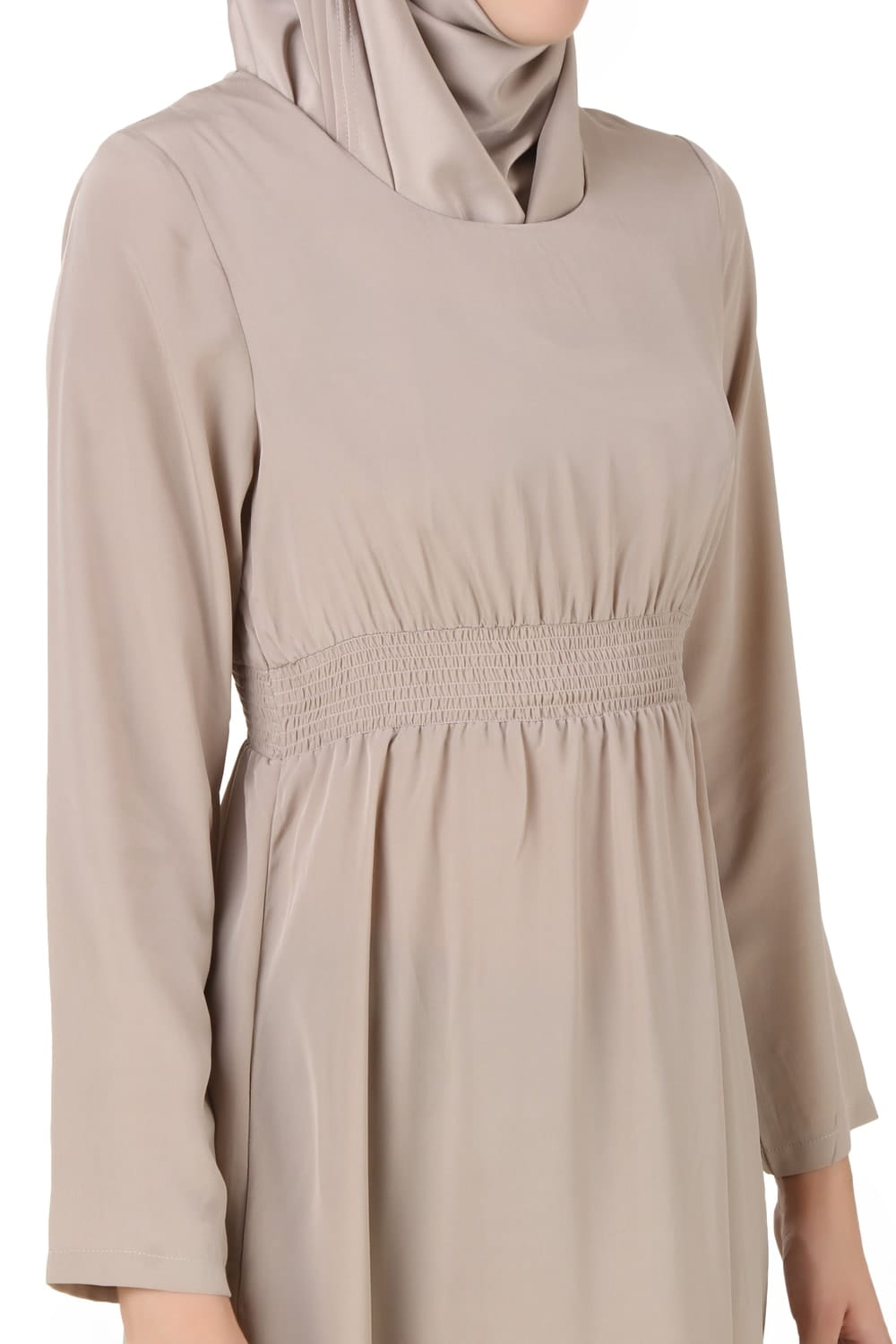 Aazeen Warm Grey Nida Abaya