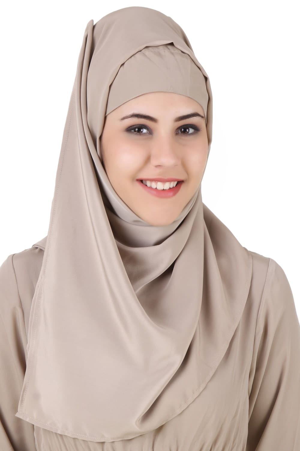 Aazeen Warm Grey Nida Abaya