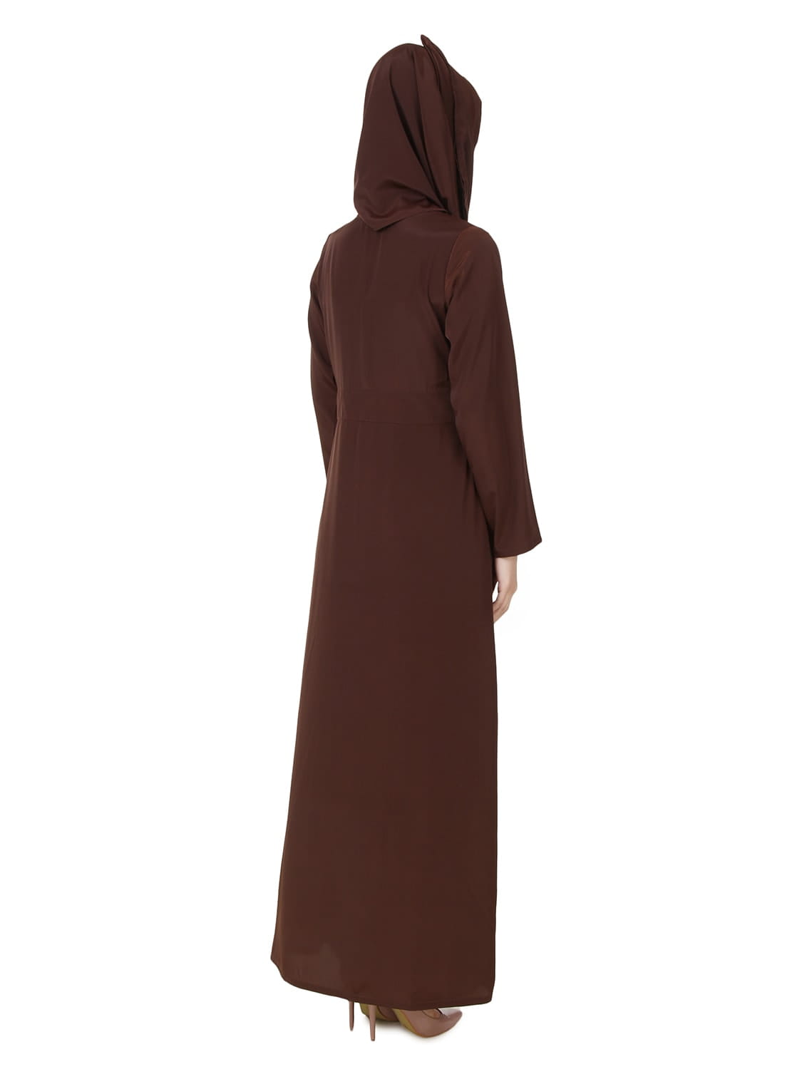 Layan Crepe Brown Abaya