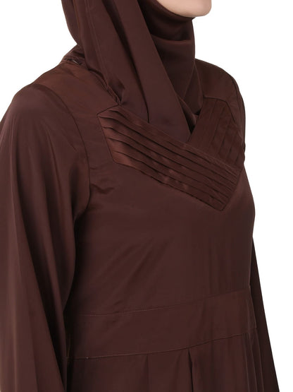 Layan Crepe Brown Abaya