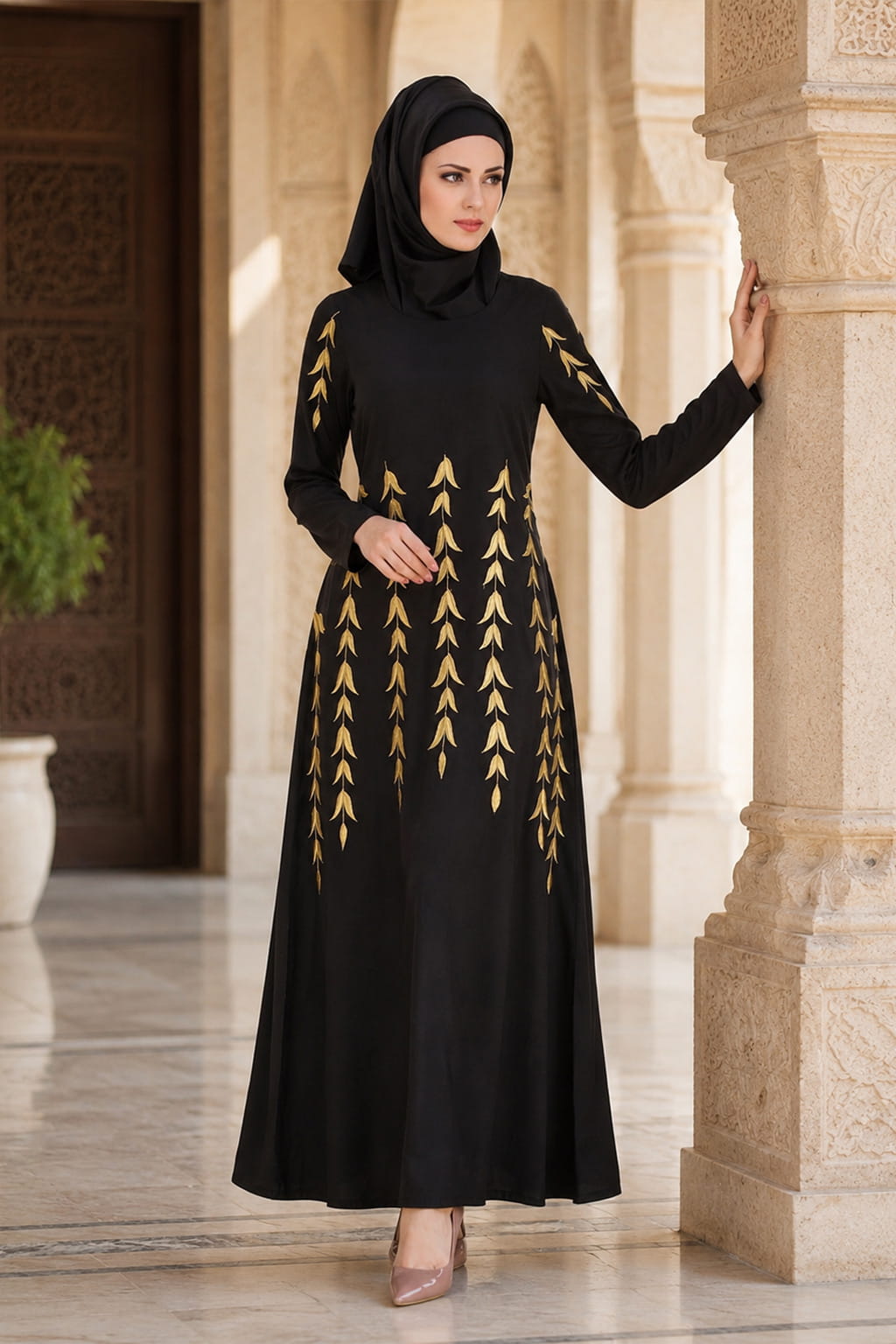 Naureen Nida Black Abaya