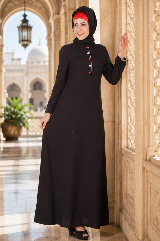 Batrisyia Black Rayon Abaya