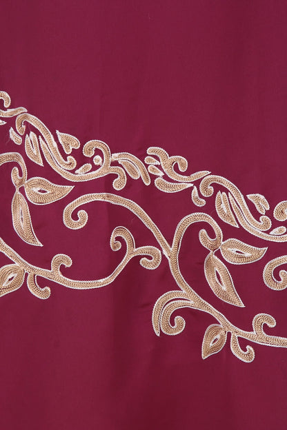 Nahida Magenta Crepe Abaya