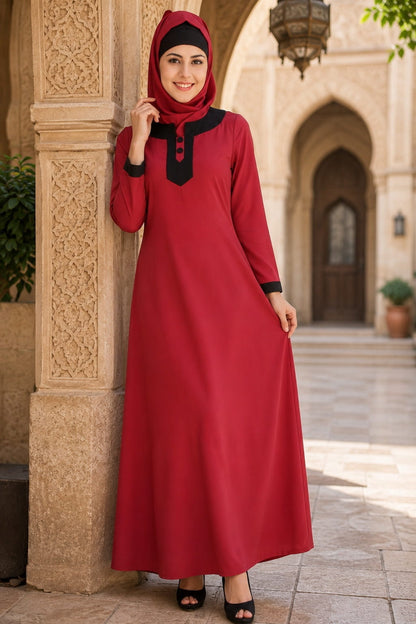 Nagheen Rose Pink Abaya