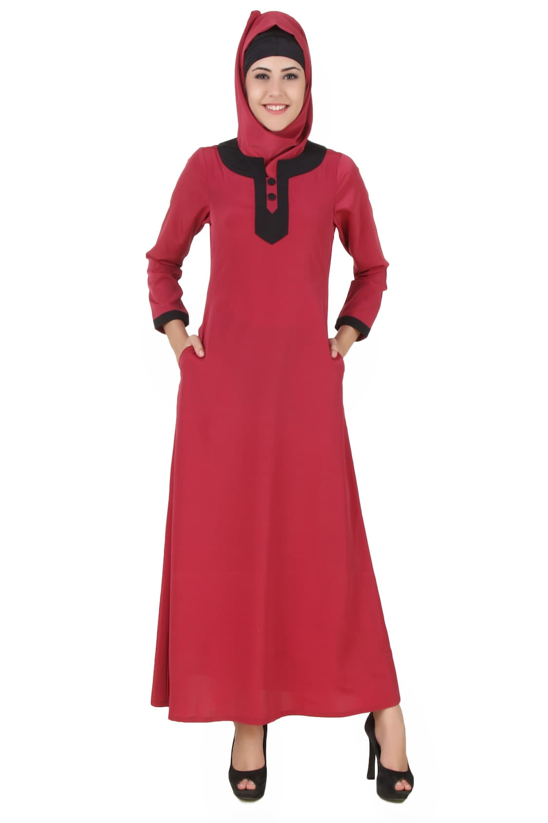 Nagheen Rose Pink Abaya