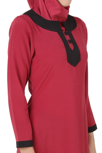 Nagheen Rose Pink Abaya