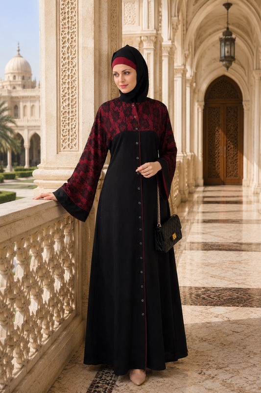 Shajarah Black Nida Dubai Abaya