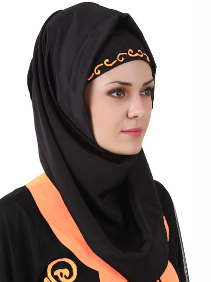 Azka Black Net & Nida Abaya