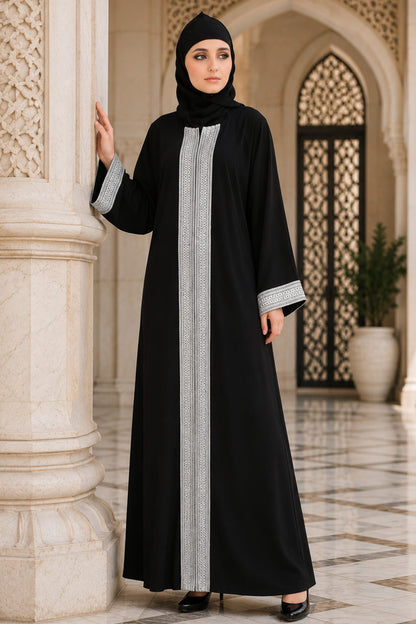 Naina Black Nida Dubai Abaya