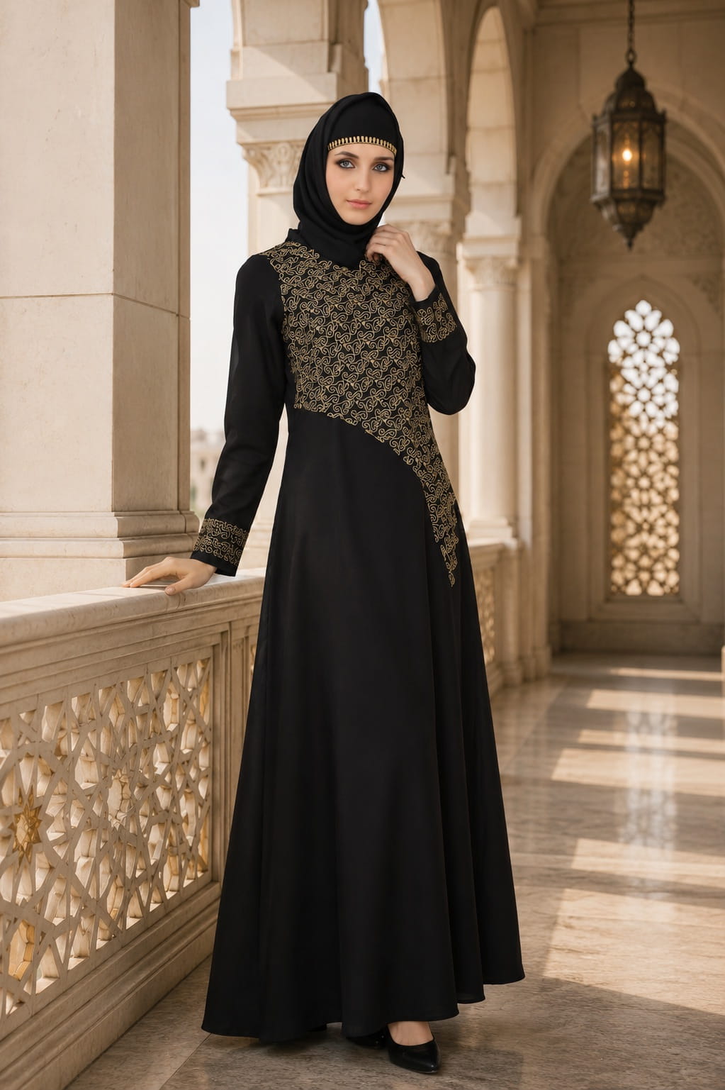 Malika Black Nida Abaya