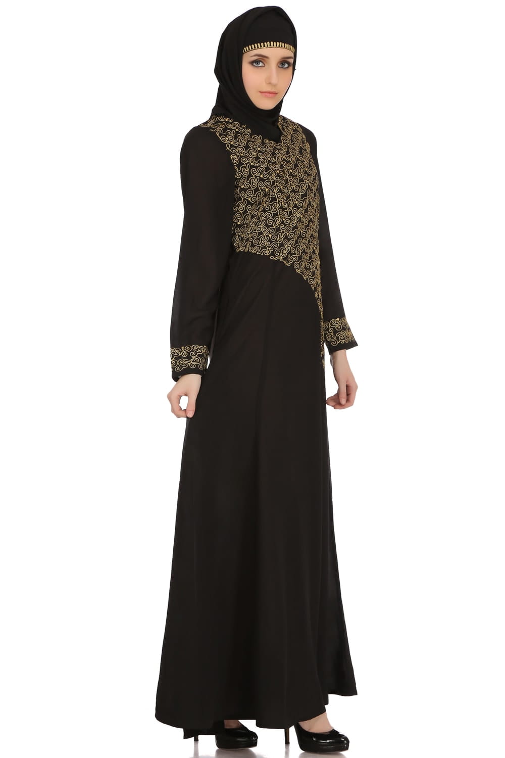 Malika Black Nida Abaya