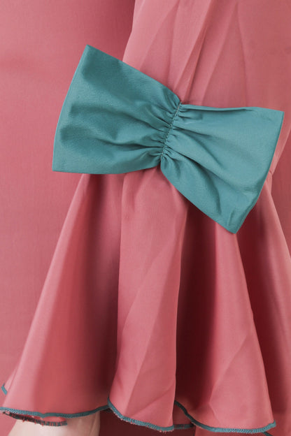 Dusty Pink Crepe Abaya AY-709