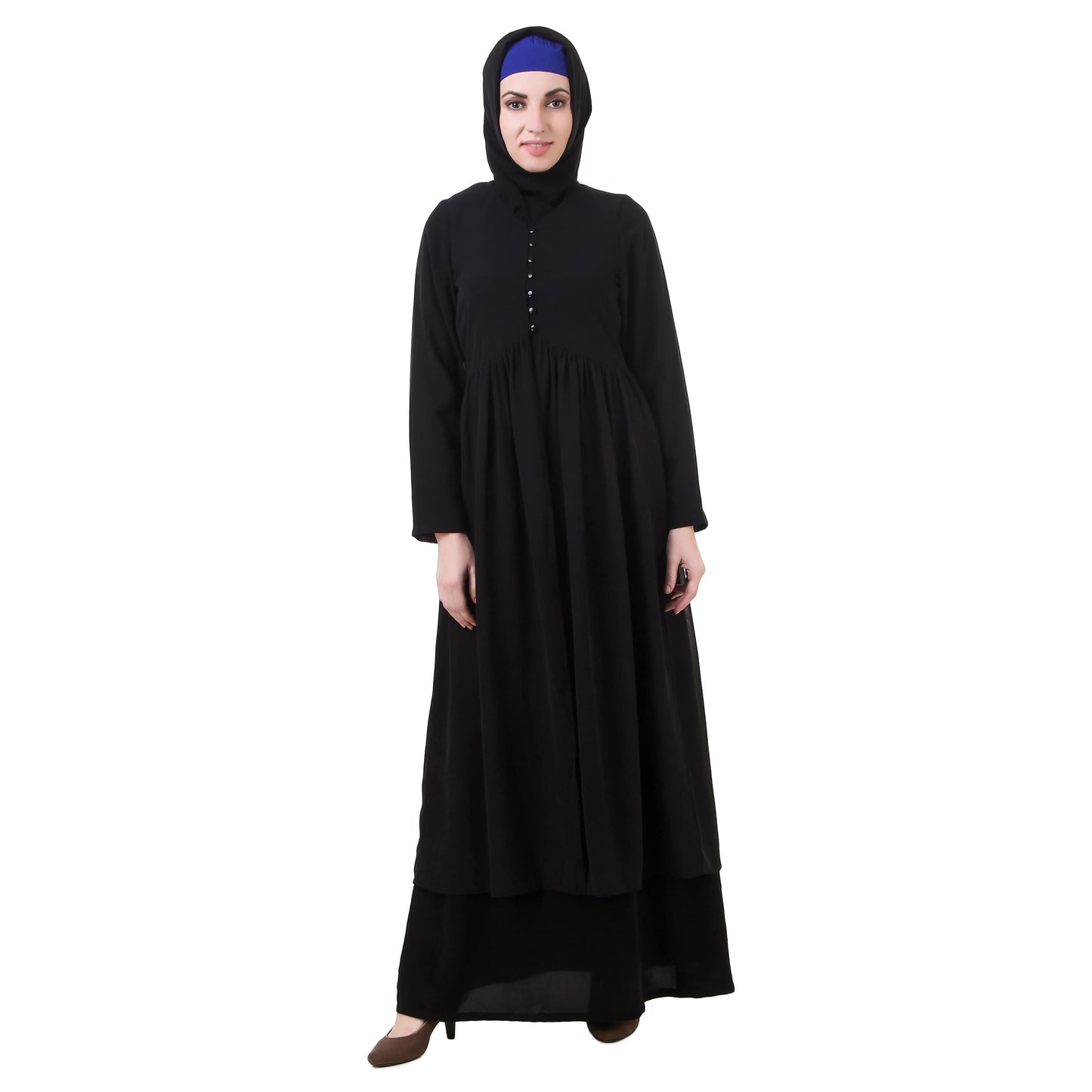 Black Nida and Georgette Abaya AY-710
