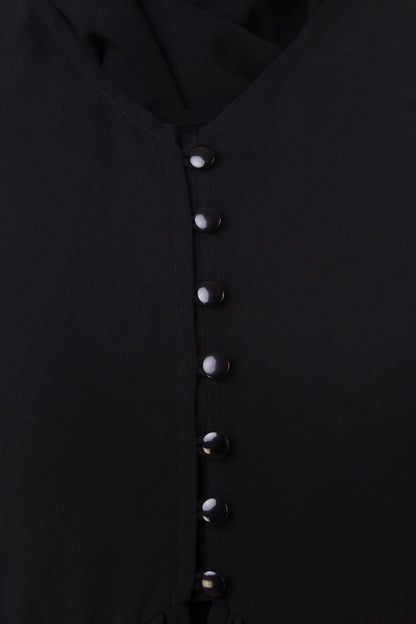 Black Nida and Georgette Abaya AY-710