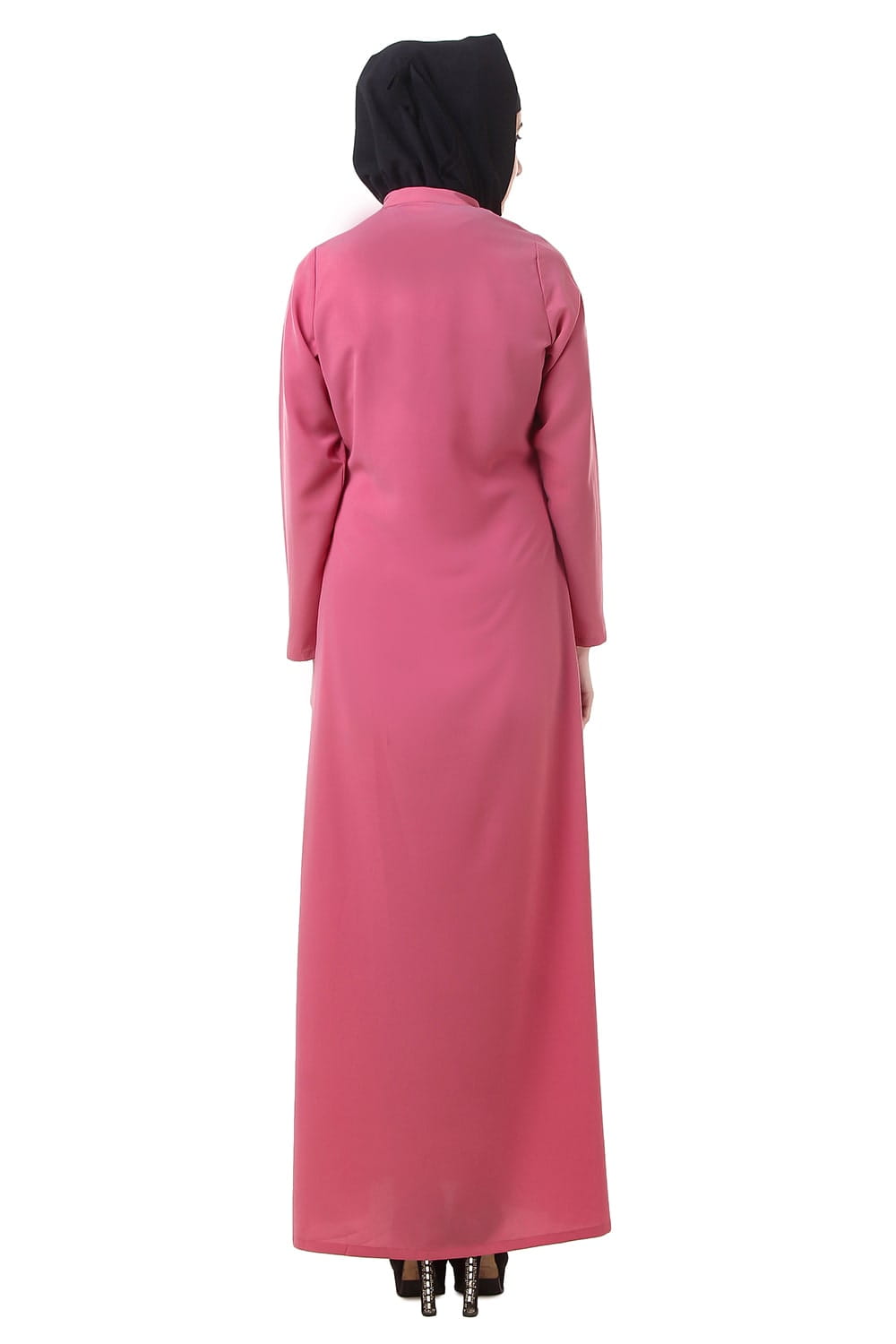 Dusty Pink Crepe Abaya
