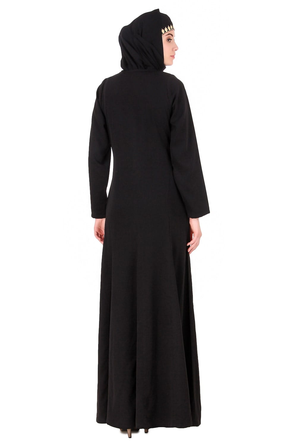 Leaf & Rose Petal Embellished Abaya