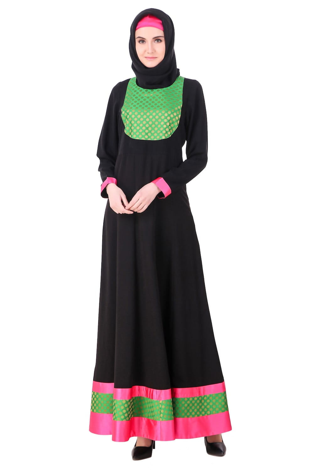 Black Anarkali EID Abaya