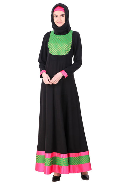 Black Anarkali EID Abaya
