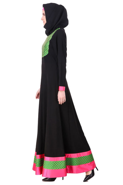 Black Anarkali EID Abaya