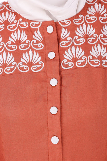 Embellished Yoke Formal Abaya
