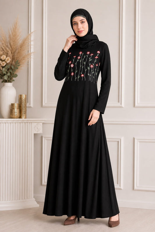 Growing Embellished Stem Anarkali Abaya